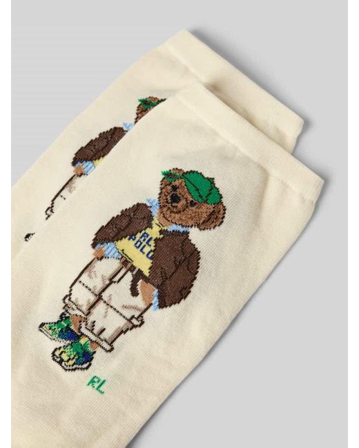 Polo Ralph Lauren Natural Socken mit Label-Detail