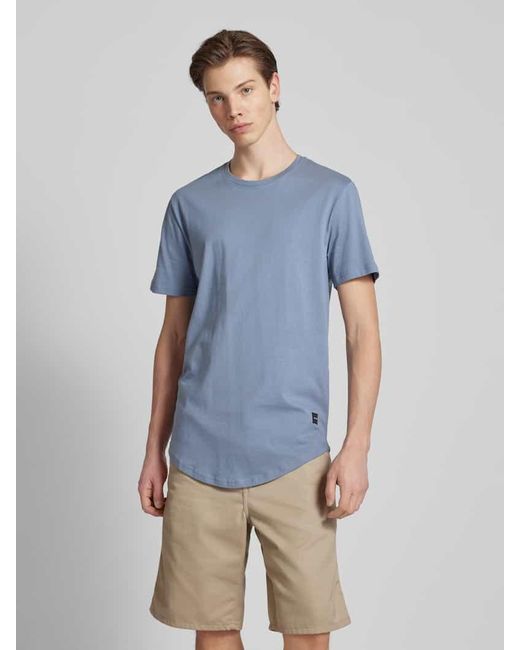 Only & Sons T-Shirt in unifarbenem Design mit Rundhalsausschnitt in Blue für Herren