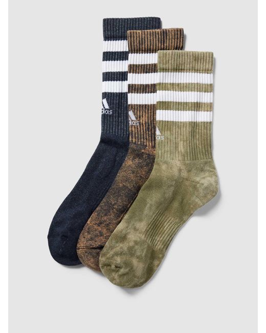 Adidas Socken mit Allover-Muster im 3er-Pack in Multicolor für Herren