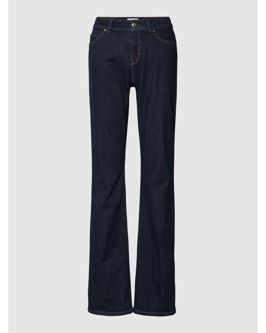 Cambio Bootcut Jeans Met Labeldetails in het Blue