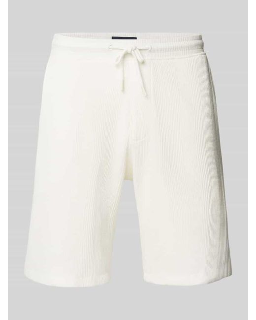 Mcneal Regular Fit Shorts Mit Strukturmuster in White für Herren