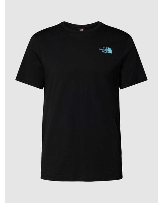 The North Face T-shirt Met Labelprint in het Black voor heren