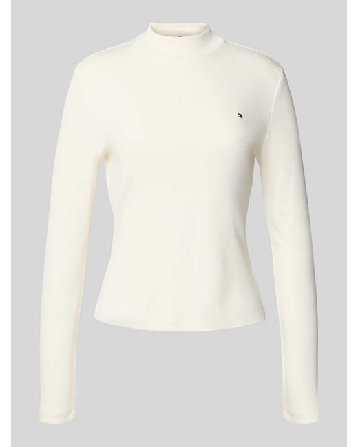 Tommy Hilfiger Slim Fit Shirt Met Lange Mouwen Van Puur Katoen in het White