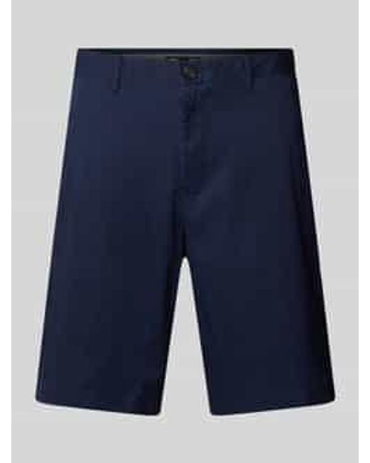 Michael Kors Korte Regular Fit Broek Met Riemlussen in het Blue voor heren