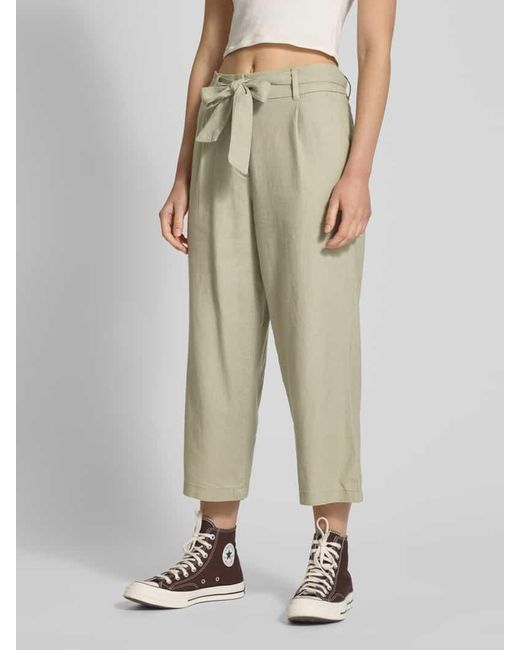 ONLY Natural Regular Fit Culotte mit Bindegürtel Modell 'CARO'