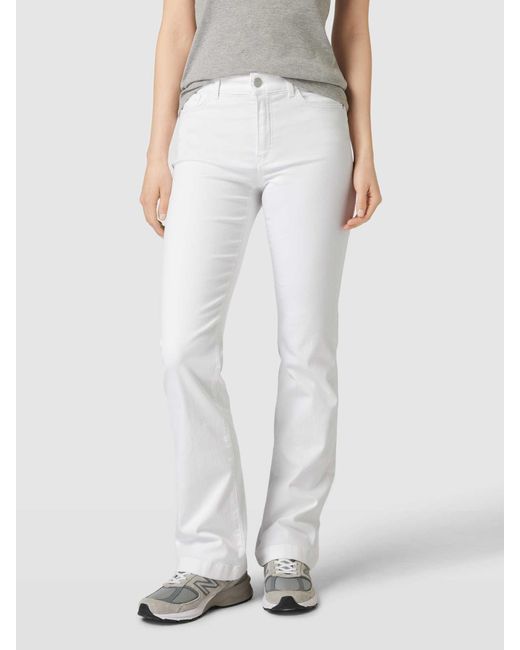 Marc Cain Flared Jeans mit Label-Details in White für Herren