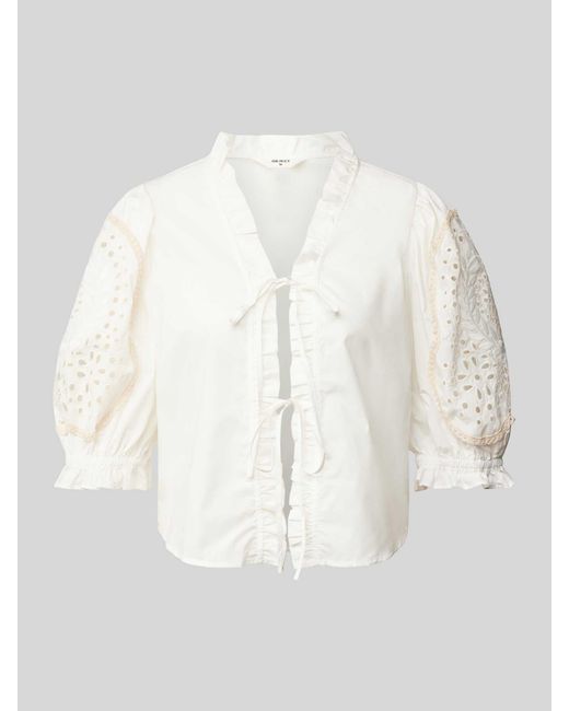 Object Blouse Met Broderie Anglaise in het Natural