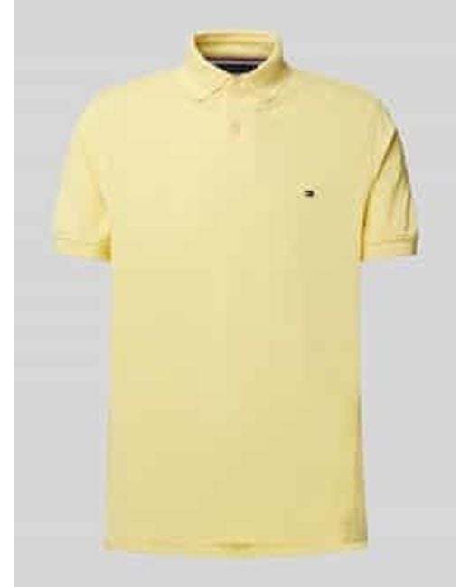 Tommy Hilfiger Regular Fit Poloshirt Van Katoenmix in het Yellow voor heren