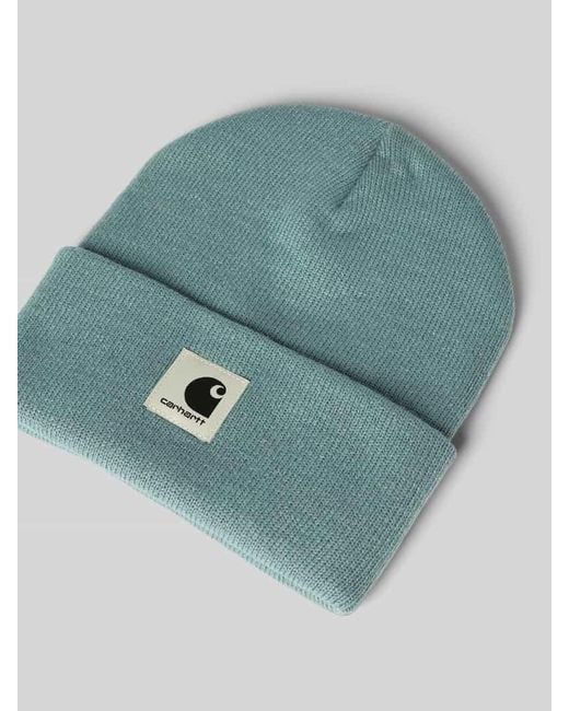 Carhartt Beanie mit Label-Patch Modell 'Ashley' in Green für Herren