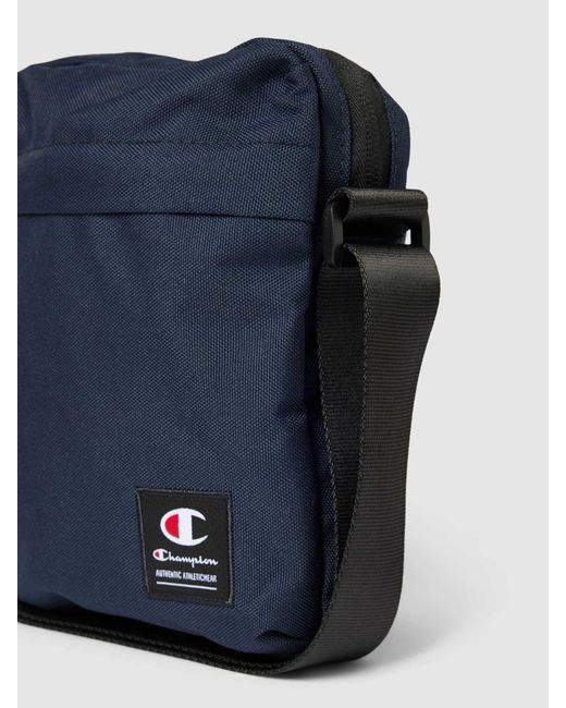 Champion Crossbody Bag mit Label-Detail in Blue für Herren