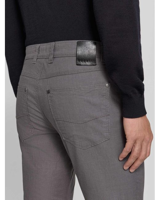 Bugatti Straight Fit Broek in het Gray voor heren