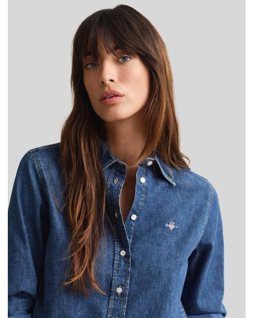 Gant Spijkerblouses in het Blue