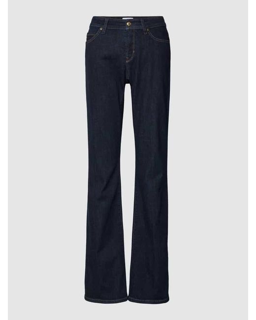 Cambio Blue Bootcut Jeans mit Label-Details Modell 'PARIS FLARED'