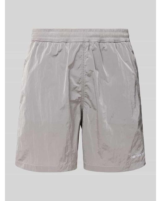 Carhartt Badehose mit elastischem Bund Modell 'CANBY' in Gray für Herren