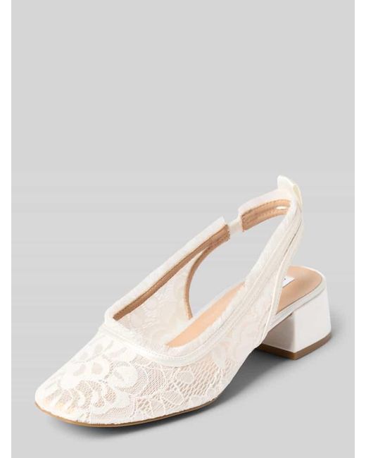 Steve Madden Natural Brautschuhe aus floraler Spitze Modell 'SMITTEN'
