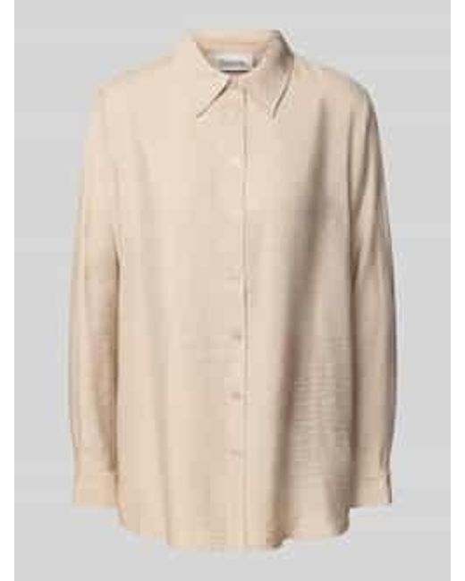 My Essential Wardrobe Regular Fit Overhemdblouse in het Natural