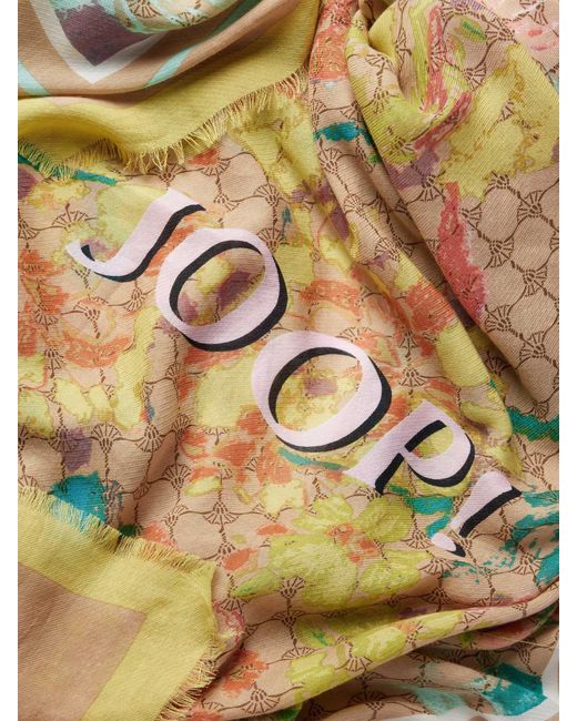 Joop! Pink Schal mit Label-Print