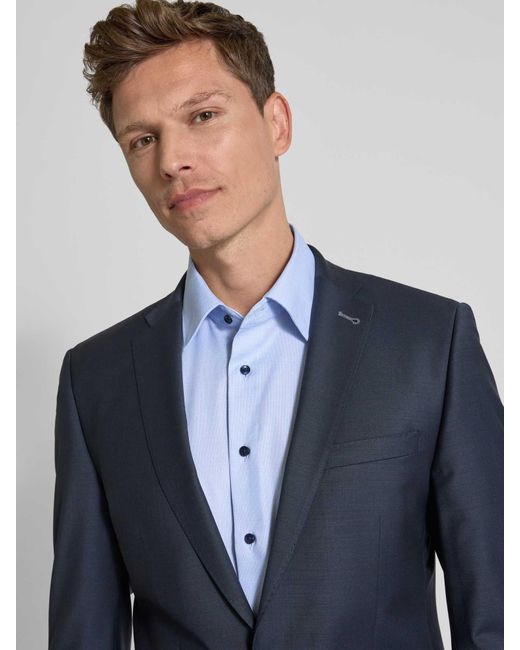Eterna Modern Fit Zakelijk Overhemd Met Knoopsluiting in het Blue voor heren