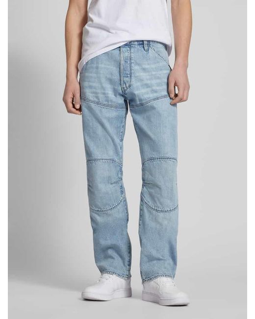 G-Star RAW Regular Fit Jeans mit Teilungsnähten in Blue für Herren