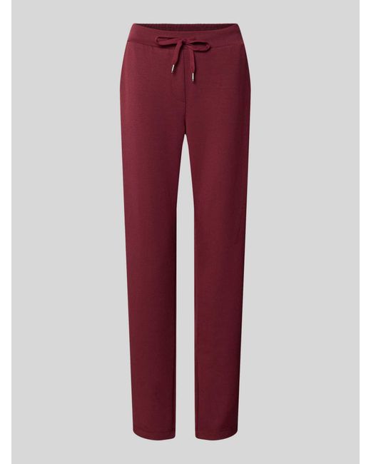 Soya Concept Sweatpants Met Elastische Band, Model 'Banu' in het Red