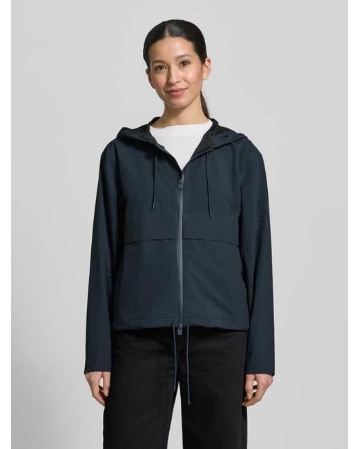 Rains Blue Regular Fit Jacke mit Kapuze Modell 'Suva'