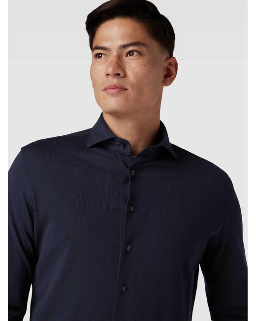 Profuomo Vrijetijdsoverhemd in het Blue voor heren