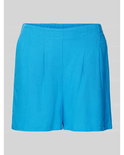 Vero Moda Blue Shorts aus Viskose-Leinen-Mix Modell 'JESMILO'