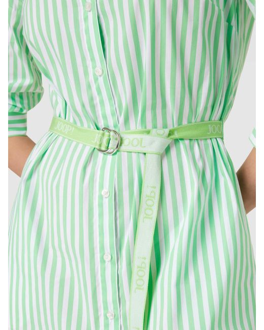 Joop! Green Hemdblusenkleid mit Streifenmuster Modell 'Dara'
