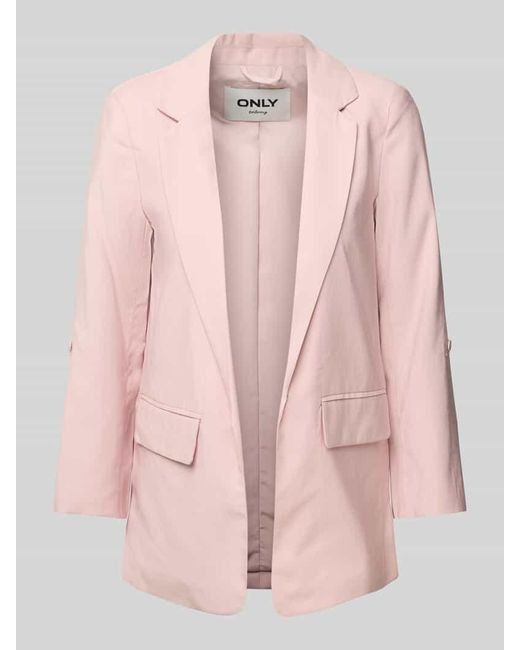 ONLY Pink Loose Fit Blazer mit Turn-up-Option Modell 'LARIS'