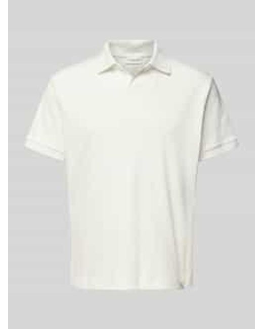 Calvin Klein Poloshirt Met V-hals in het White voor heren