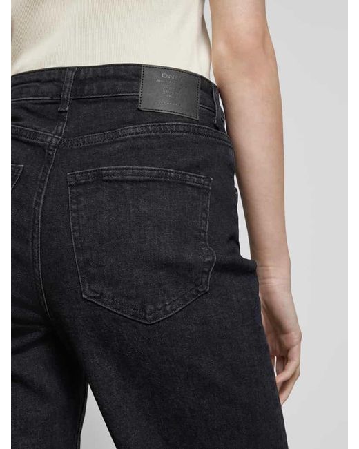 ONLY Blue Wide Leg Jeans im 5-Pocket-Design Modell 'JUICY LIFE'