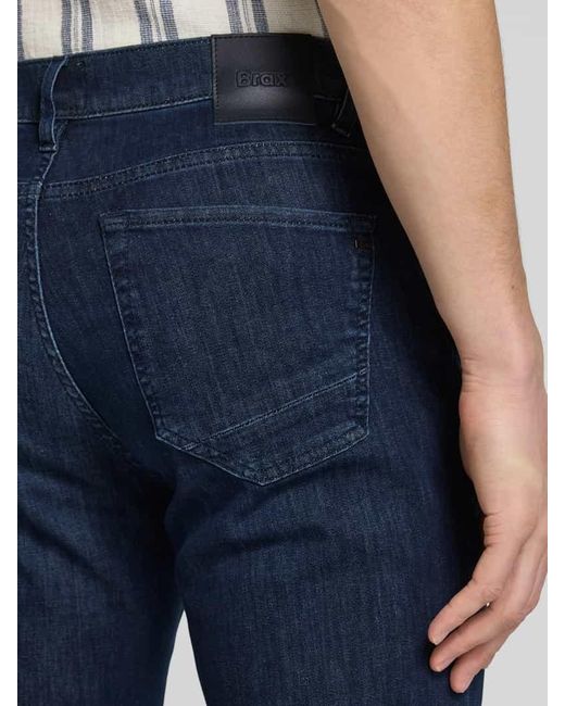 Brax Regular Fit Jeans im 5-Pocket-Design Modell 'Chuck' in Blue für Herren