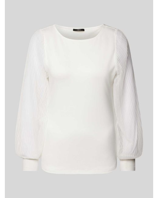 Zero Longsleeve Met Ronde Hals in het Natural
