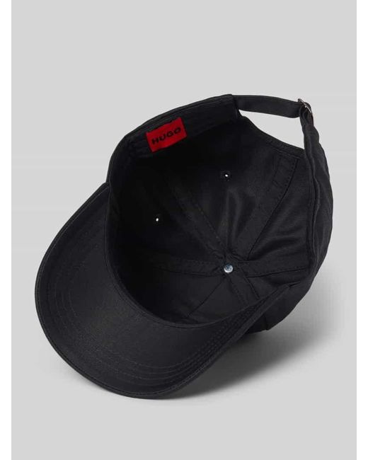 HUGO Black Basecap Mit Label-Applikation Modell 'Ally'