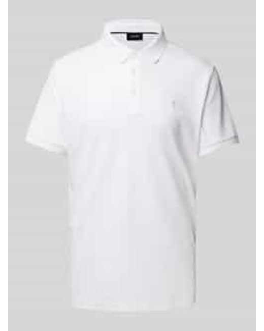 Joop! Regular Fit Poloshirt Met Logostitching in het White voor heren