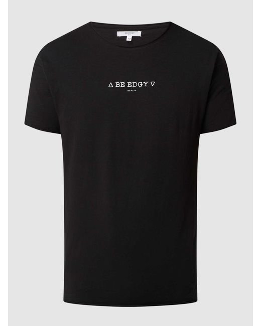 Be Edgy T-shirt Van Slubjersey in het Black voor heren
