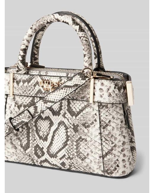 Guess Metallic Handtasche mit Label-Applikation Modell 'ANADELA'