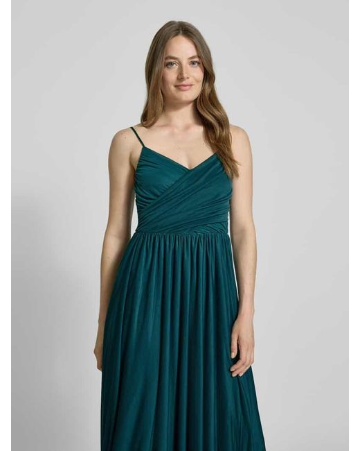 Guido Maria Kretschmer Green Abendkleid in Wickel-Optik Modell 'Cathleen'