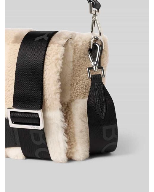 Bogner Natural Shoulder Bag mit Logo-Prägung Modell 'Hochalp'