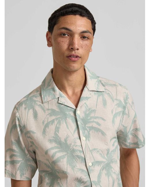 Only & Sons Regular Fit Vrijetijdsoverhemd Van Leinen-Baumwoll-Mix Model 'Caiden' in het Gray voor heren