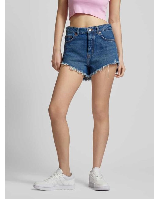 HUGO Blue Regular Fit Jeansshorts Im 5-Pocket-Design Modell 'Galara'