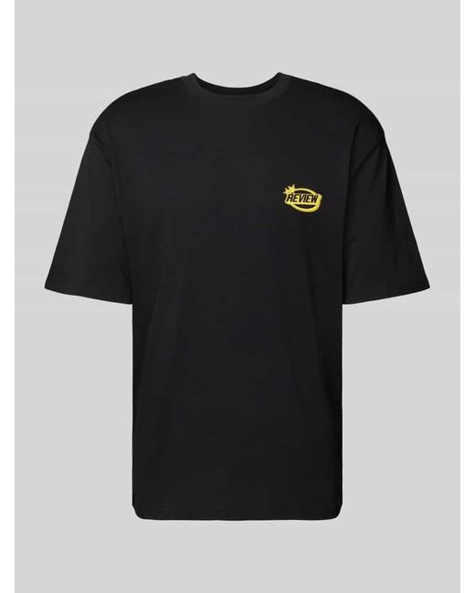 Review T-Shirt mit Label-Detail in Black für Herren
