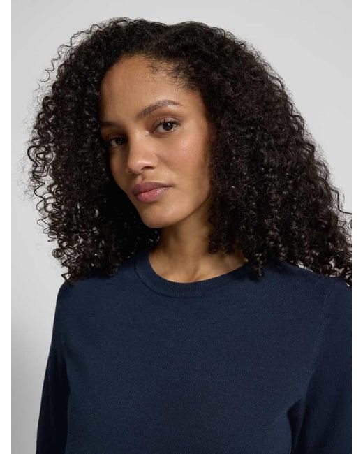 Betty Barclay Blue Strickshirt aus Viskose-Mix mit Rundhalsausschnitt