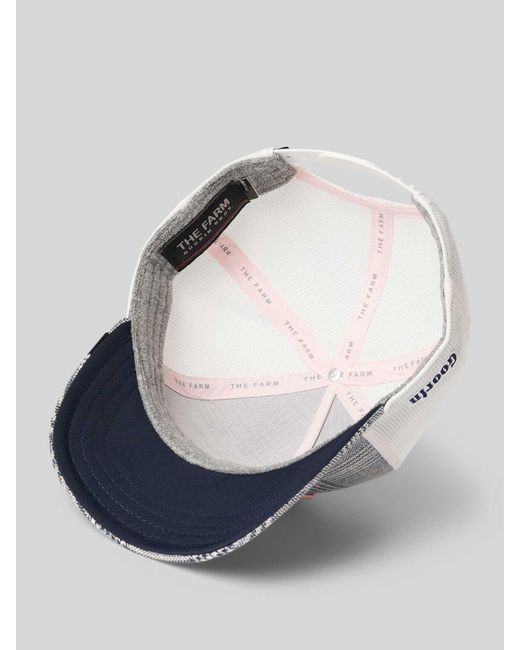 Goorin Bros Trucker-Pet Met Motiefpatch, Model 'Moon' in het Gray voor heren