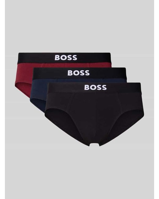 Boss Mini-Trunks aus Baumwoll-Mix im 3er-Pack in Blue für Herren