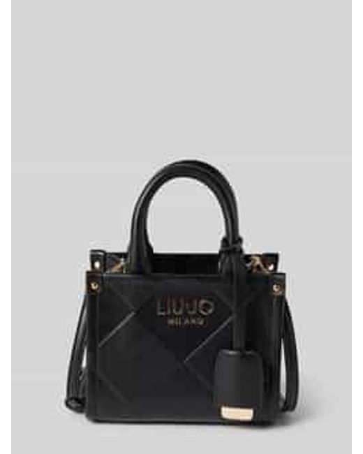 Liu Jo Handtas Met Labelapplicatie in het Black