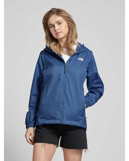 The North Face Blue Jacke mit Label-Print Modell 'QUEST'