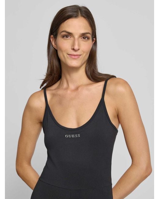 Guess Jumpsuit Met Spaghettibandjes, Model 'Margot' in het Black