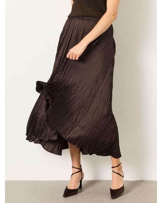 FatFace Brown Fatface Coco Pleated Midi Skirt