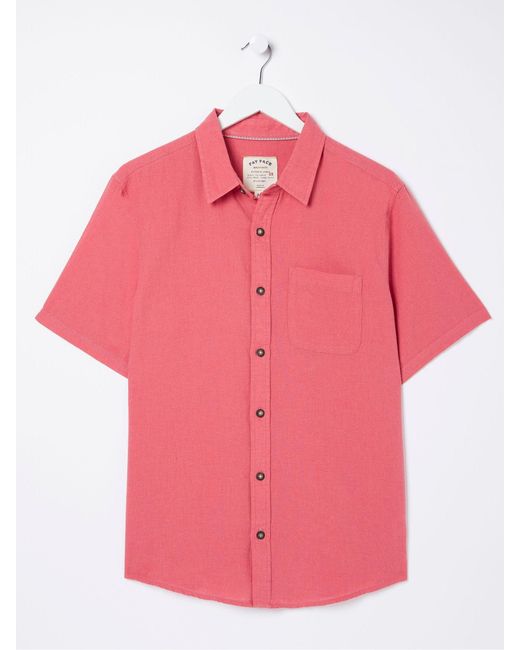 FatFace Pink Fatface Bugle Shirt for men